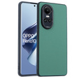 Husă din piele pentru Oppo Reno 10 / 10 Pro, leather hybrid, verde