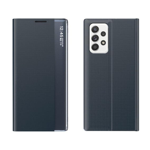 Husă cu clapetă pentru Samsung Galaxy A32 5G, Side View, albastru închis