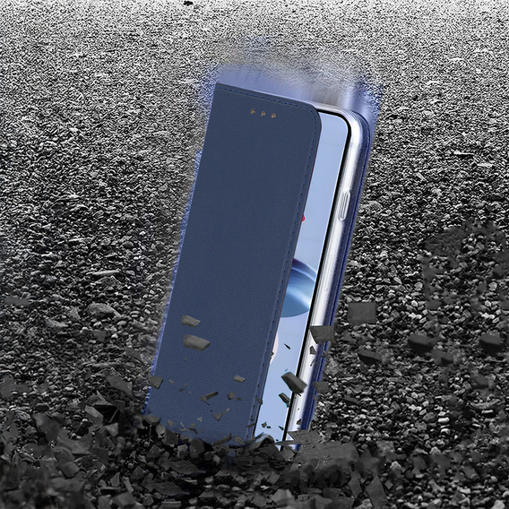 Husă pentru Oppo Reno 11F 5G, Smart Magnet, albastru închis + sticlă 9H