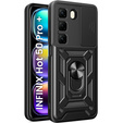 Husă blindată pentru Infinix Hot 50 Pro+ 4G, CamShield Slide, negru