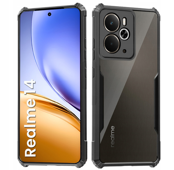 Huse pentru Realme 14 5G / Realme 14T 5G, AntiDrop Hybrid, negru