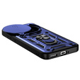 Husă blindată pentru Honor Magic 7 Pro, CamShield Slide, albastru