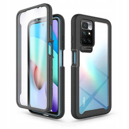 Carcasă pentru Xiaomi Redmi 10, Shockproof, cu folie, albastru