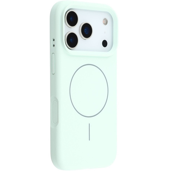 Manșon din silicon pentru iPhone 17 Pro, pentru MagSafe, antișoc, verde