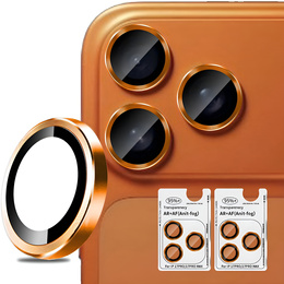 2x ERBORD OPTIK Pro sticlă călită pentru iPhone 16 Pro / 16 Pro Max camera foto, negru