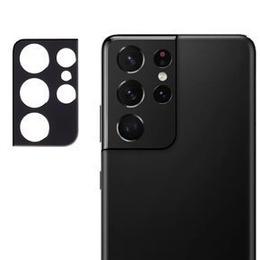 Capac metalic pentru camera foto pentru Samsung Galaxy S21 Ultra, albastru