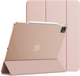 Carcasă pentru iPad Pro 12.9" 2022/2021/2020 (6/5/4 gen.), Smart Pencil, cu suport pentru stylus, roz