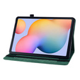 Huse pentru Samsung Galaxy Tab S6 Lite, Wallet Pen Slot, verde