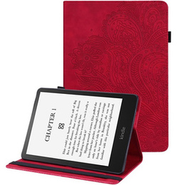 Husă cu clapetă pentru Amazon Kindle Paperwhite 5 (2021), flower, albastru