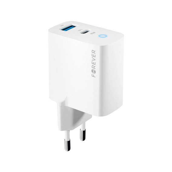 Încărcător de rețea GaN 45 W USB-C + USB