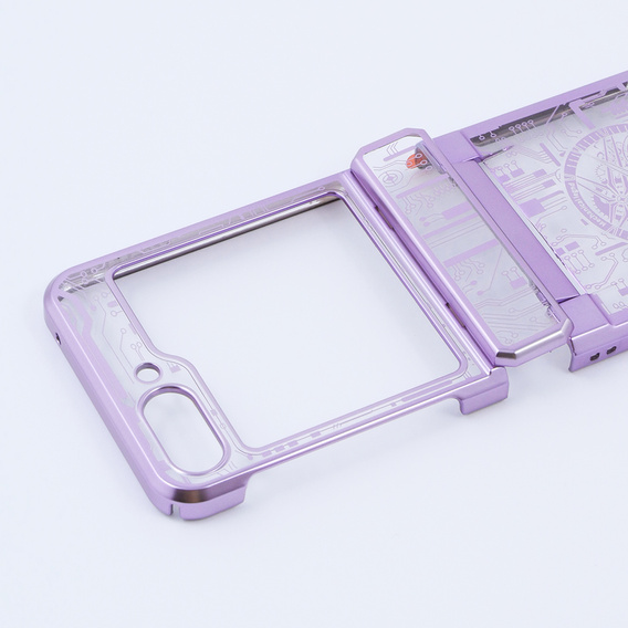 Husă pentru Samsung Galaxy Z Flip 5 5G, Mechanical Legend, violet