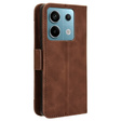 Cu clapetă pentru Xiaomi Redmi Note 13 Pro 5G, Card Slot, maro
