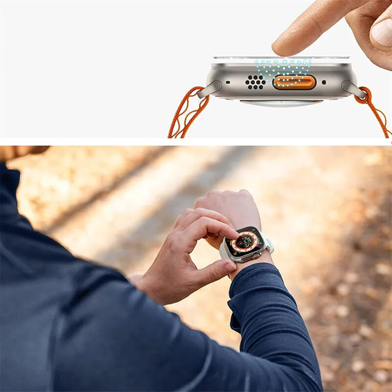 2x sticlă călită cu cadru de montare ERBORD pentru Apple Watch Ultra 1/2/3 49mm