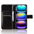 Cu clapetă pentru Infinix Hot 50i 4G, Crazy Horse Wallet, negru