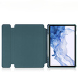 Husă pentru tastatură pentru Samsung Galaxy Tab S9, Rotary 360° Leather, verde închis