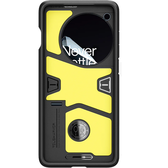 Husă Spigen Tough Armor pentru OnePlus 12 (neagră) – protecție robustă cu suport