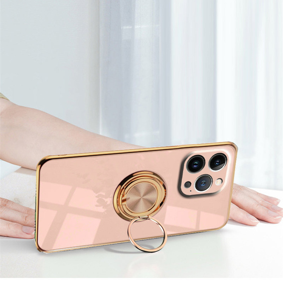 Huse pentru iPhone 14 Pro, Electro Ring, roz deschis 