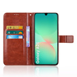 Cu clapetă pentru Samsung Galaxy A26, Crazy Horse Wallet, maro