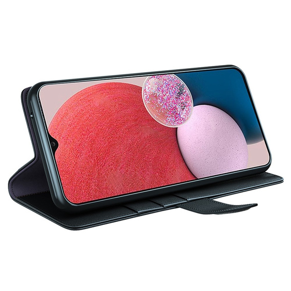 Husa cu clapetă pentru Samsung Galaxy A13 4G, Split Leather, albastru