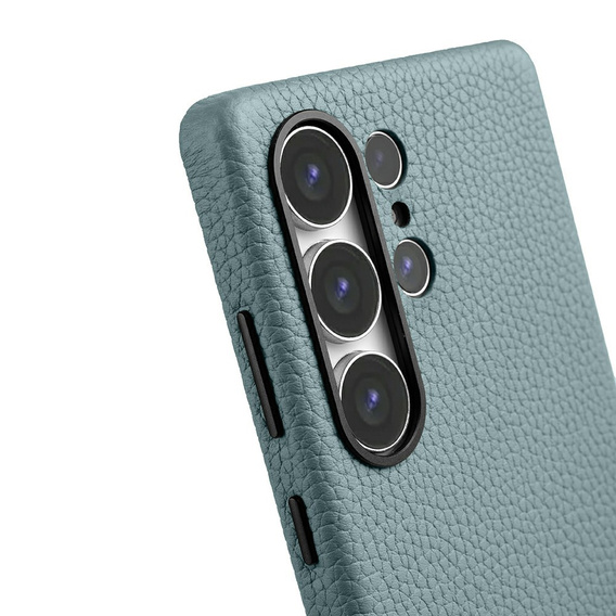 Carcasă MELKCO pentru Samsung Galaxy S25 Ultra, din piele, albastru