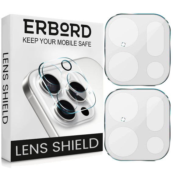 2x Protector de ecran din sticlă temperată ERBORD pentru Oppo Find X9