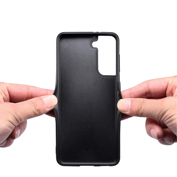 Huse pentru Samsung Galaxy S24, Calf Texture, portocaliu