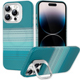 Carcasă pentru iPhone 14 Pro, cadru Kickstand, pentru MagSafe, Moon Green