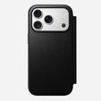 Husă Nomad pentru iPhone 17 Pro, Modern Leather Folio, negru