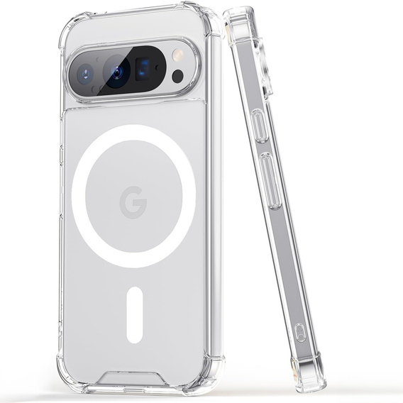 Huse pentru Google Pixel 9 / 9 Pro, Dropproof MagSafe, transparentă