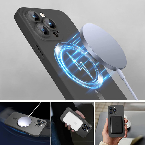 Husă pentru iPhone 16 Pro Max, ColorMag, pentru MagSafe, gri