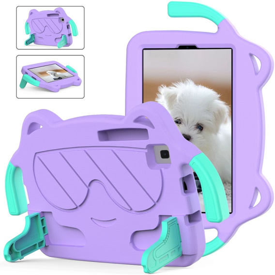 Husa pentru copii pentru Samsung Galaxy Tab A7 Lite 8.7T220 / T225 / A 8.0 (2019) T290 / T295, violet