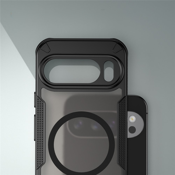 Carcasă blindată pentru Google Pixel 10 Pro, pentru MagSafe, mată, neagră