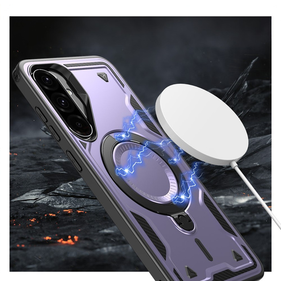 Carcasă pentru Samsung Galaxy A36, Military MagSafe, violet