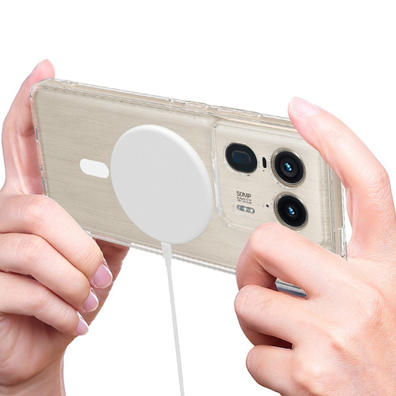 Husă pentru Motorola Edge 50 Ultra, Fusion Hybrid Case, pentru MagSafe, transparentă