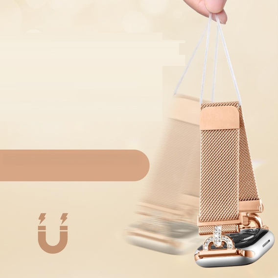 Bransoleta Milanese do Apple Watch 1/2/3/4/5/6/7/8/SE (38/40/41 MM) - Black