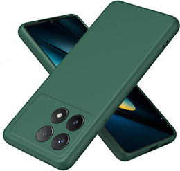Husa pentru Xiaomi Poco F6 Pro, Silicone Lite, verde închis