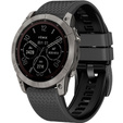 Curea de silicon pentru Garmin Fenix 7 / Forerunner 965 / 955 / 945 / 935, gri / negru