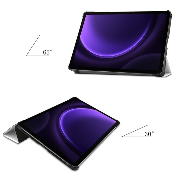 Husă pentru Samsung Galaxy Tab S10 Lite / S10 FE / S9 FE, cu clapetă, sleeping cat