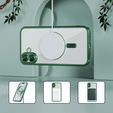 Husă pentru iPhone 16 Plus, Electro MagSafe, verde + Sticlă pentru ecran