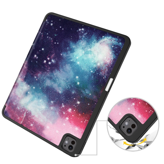 Husă pentru iPad Pro 13" 2024 (7 gen.), Smartcase, galaxy