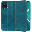 Huse pentru Samsung Galaxy A12 / M12 / A12 2021, Wallet Litchi Leather, verde