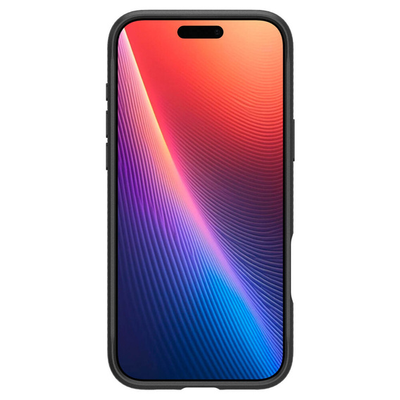 Carcasa Spigen pentru iPhone 16 Pro, Rugged Armor MagSafe, gri + Tempered Glass 9H