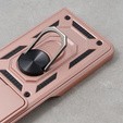 Husă blindată pentru Samsung Galaxy Z Fold5 5G, CamShield Slide, roz rose gold