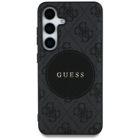 Husă GUESS 4G Circle Classic Logo MagSafe pentru Samsung Galaxy S25