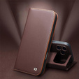QIALINO piele portofel flip caz pentru iPhone 17 Pro - maro