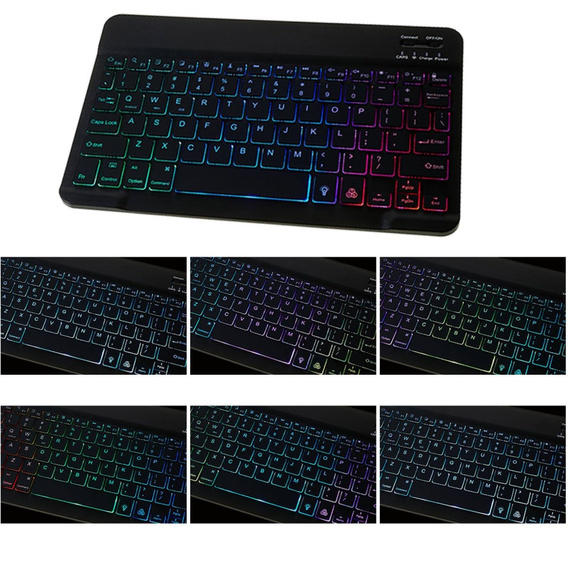 Carcasă + tastatură Galaxy Tab S7+ Plus / S8+ Plus /S7 FE T730 T733, Pen Slot, negru