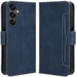 Cu clapetă pentru Samsung Galaxy A25 5G, Card Slot, albastru