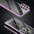Husa pentru Samsung Galaxy S23 Plus, Magnetic Dual Glass, violet