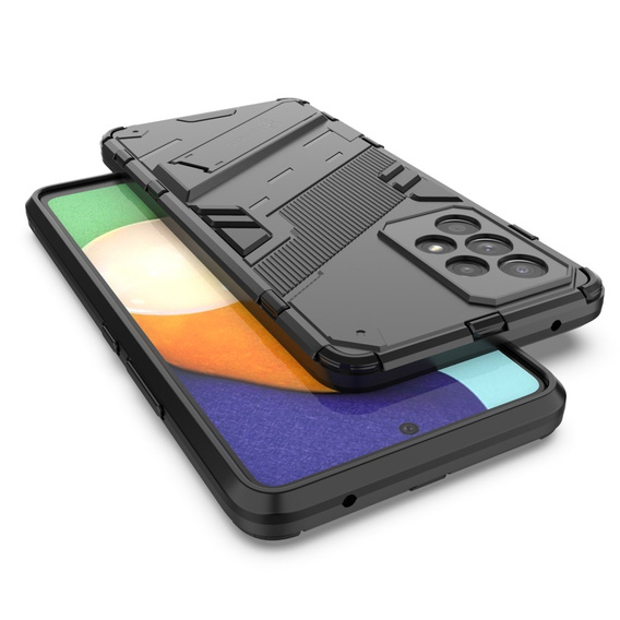 Husa pentru Samsung Galaxy A53 5G, Military kickstand, albastru