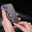 Husă pentru iPhone 15 Plus, ERBORD Impact Guard, MagSafe, violet